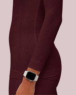 Women's Seamless Long-sleeve Underscrub Burgundy