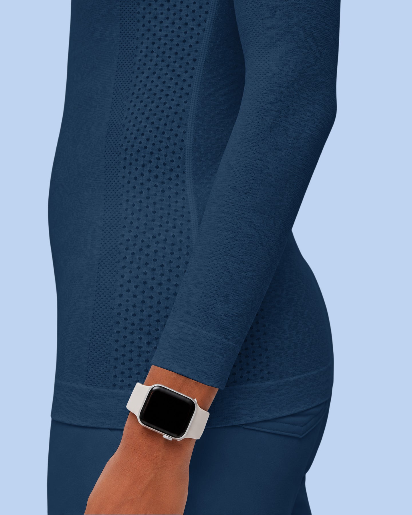 Women's Seamless Long-sleeve Underscrub Ocean