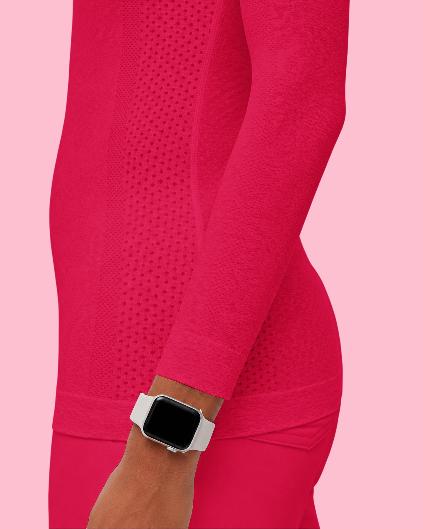 Women's Seamless Long-sleeve Underscrub Sangria