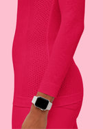 Women's Seamless Long-sleeve Underscrub Sangria