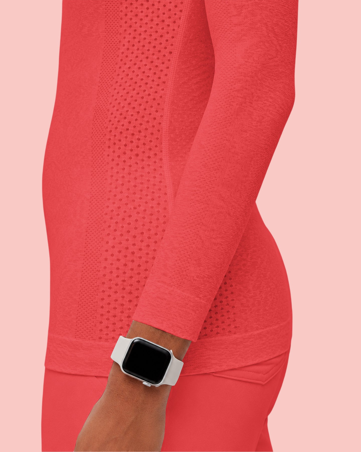 Women's Seamless Long-sleeve Underscrub Coral
