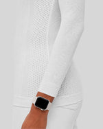 Women's Seamless Long-sleeve Underscrub White
