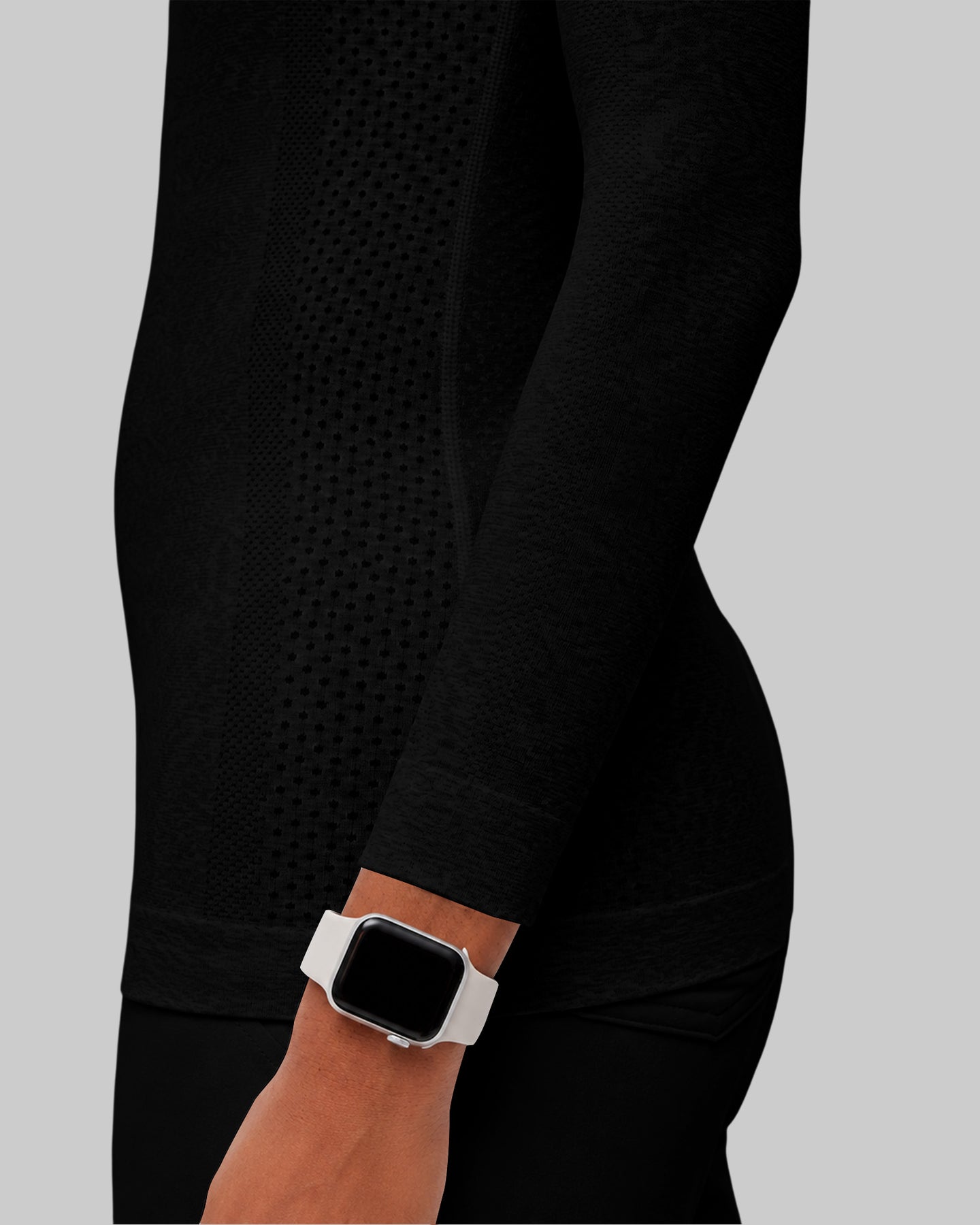 Women's Seamless Long-sleeve Underscrub Black
