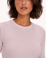 Women's Ribbed Long-Sleeve Underscrub Rose Quartz