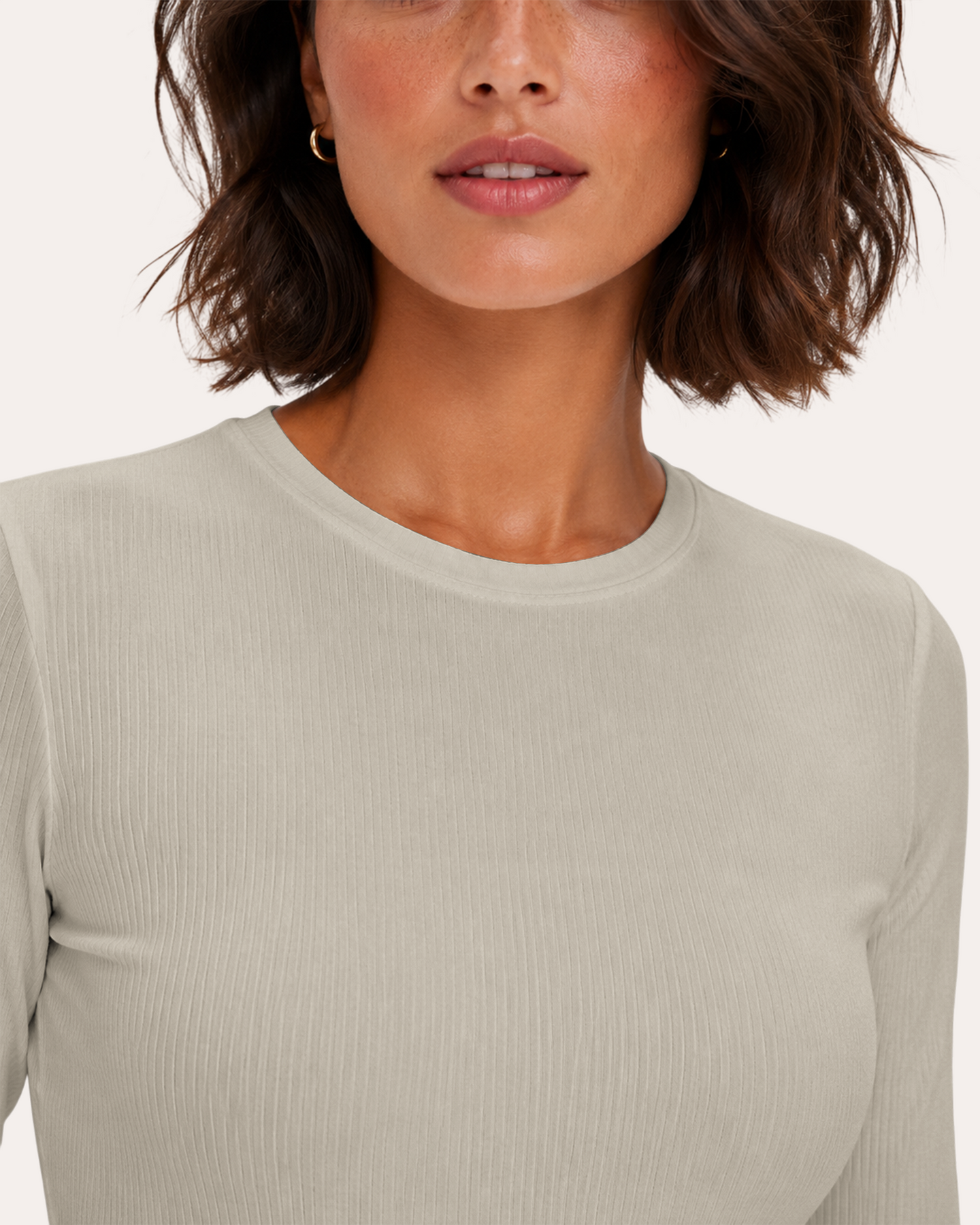 Women's Ribbed Long-Sleeve Underscrub Birch