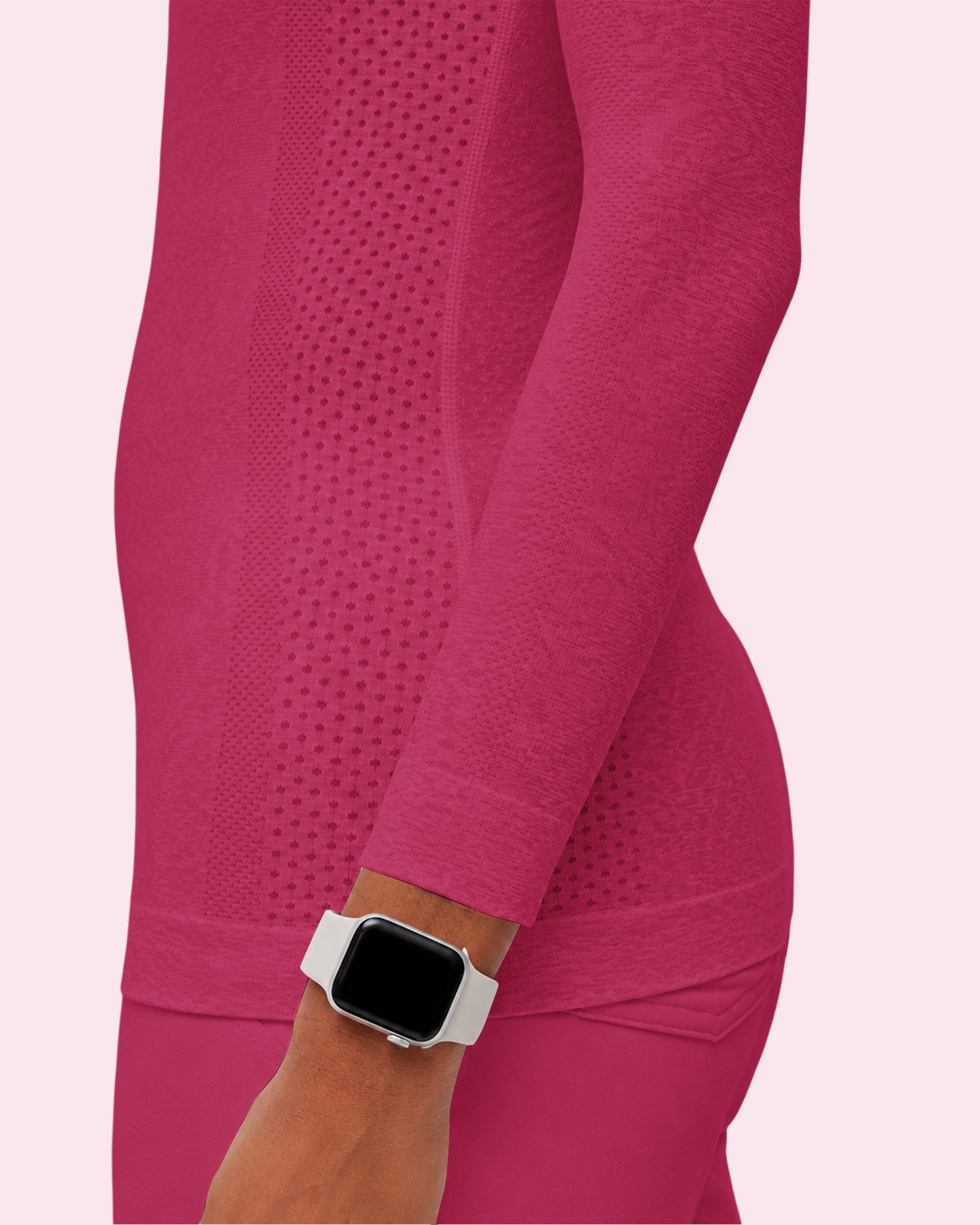Women's Seamless Long-sleeve Underscrub Wild Berry