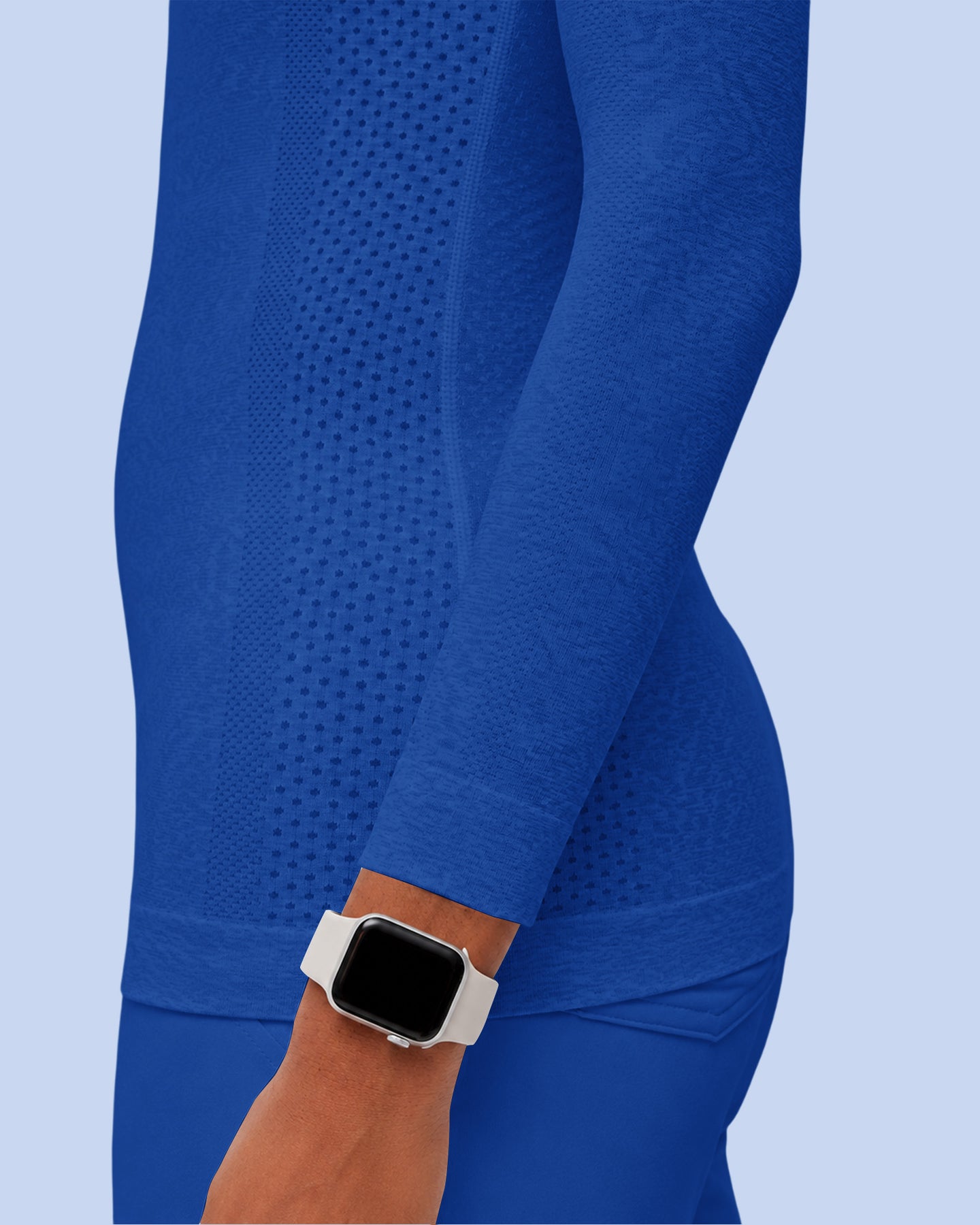 Women's Seamless Long-sleeve Underscrub Royal Blue