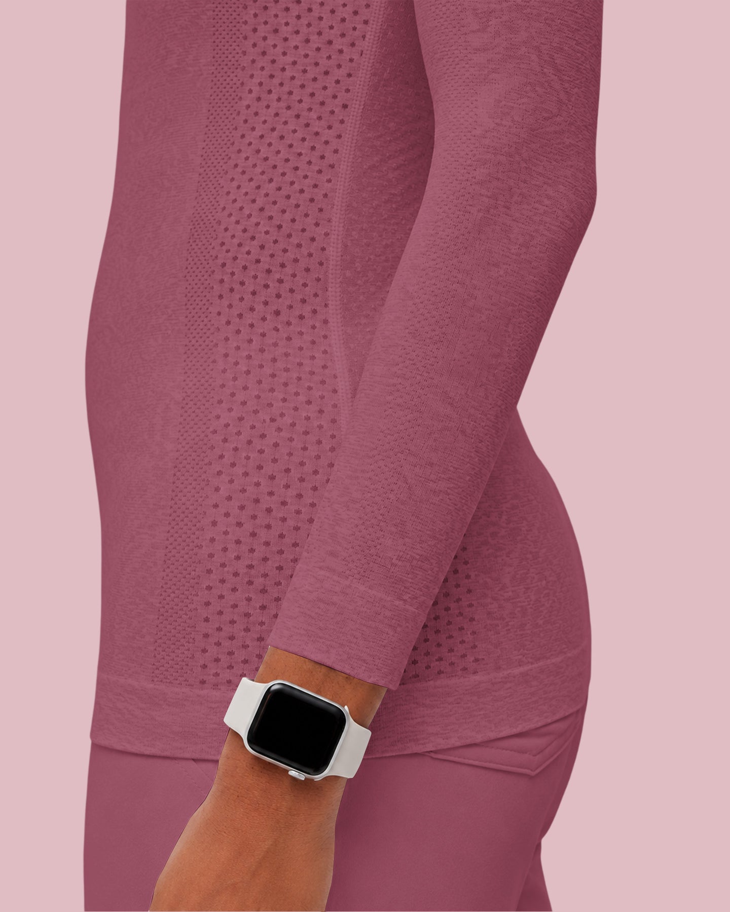 Women's Seamless Long-sleeve Underscrub Mauve