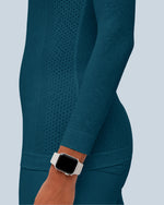 Women's Seamless Long-sleeve Underscrub Caribbean Blue