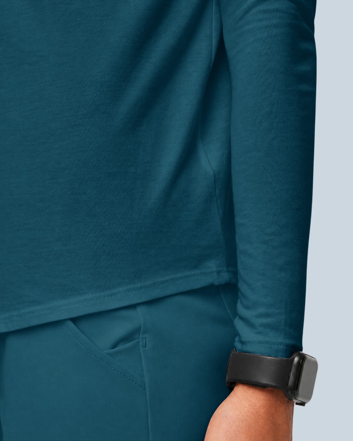 Women's Supersoft Long-Sleeve Underscrub Caribbean Blue