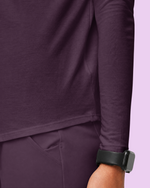 Women's Supersoft Long-Sleeve Underscrub Deep Eggplant