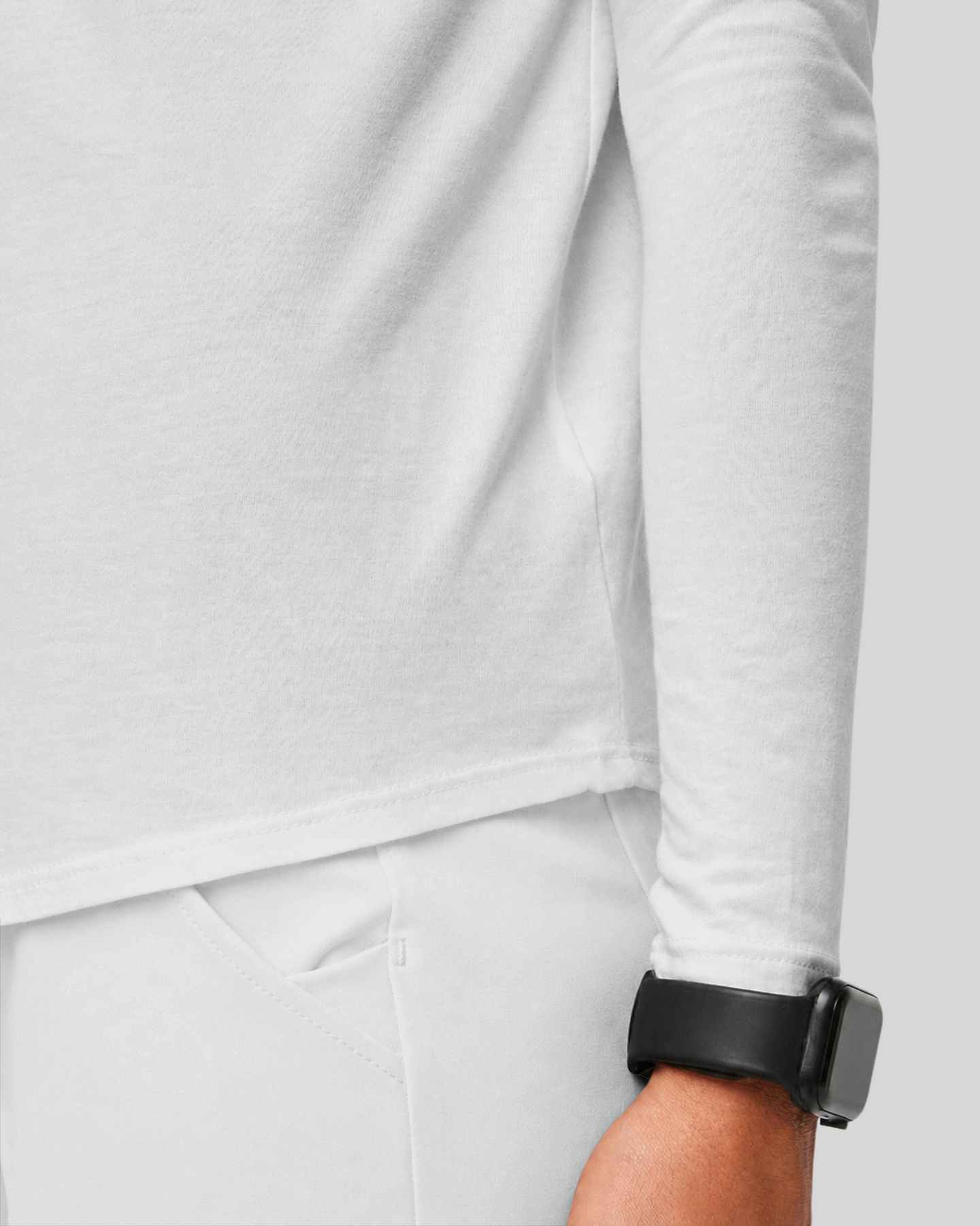 Women's Supersoft Long-Sleeve Underscrub White