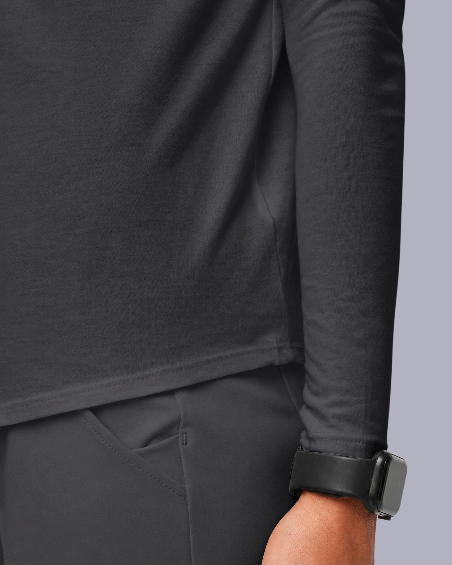 Women's Supersoft Long-Sleeve Underscrub Pewter