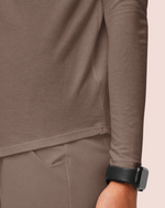 Women's Supersoft Long-Sleeve Underscrub Mocha