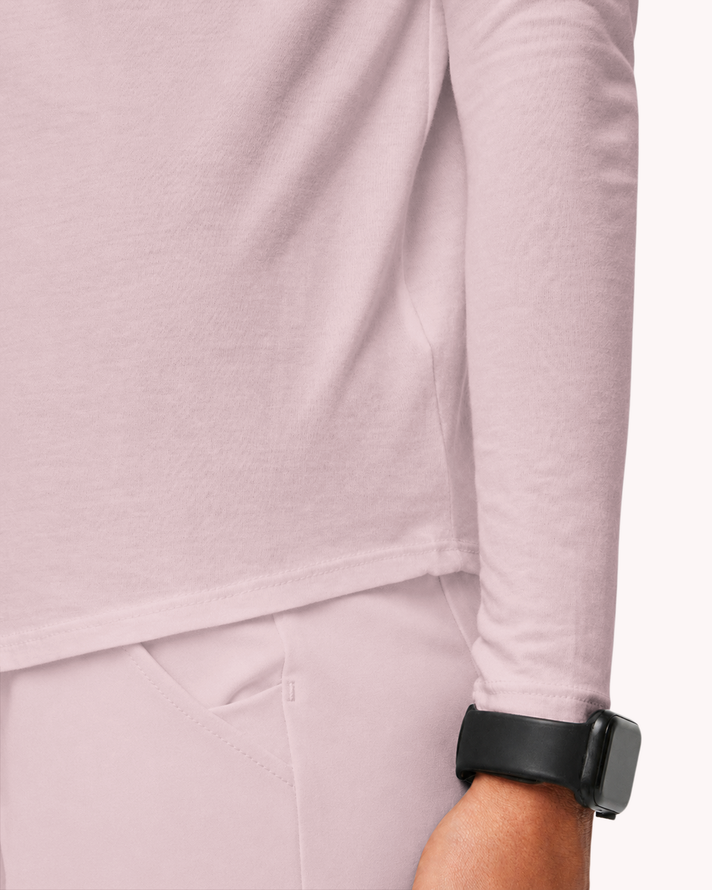 Women's Supersoft Long-Sleeve Underscrub Rose Quartz