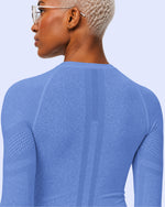Women's Seamless Long-sleeve Underscrub in Ceil Blue