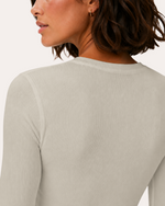 Women's Ribbed Long-Sleeve Underscrub Birch