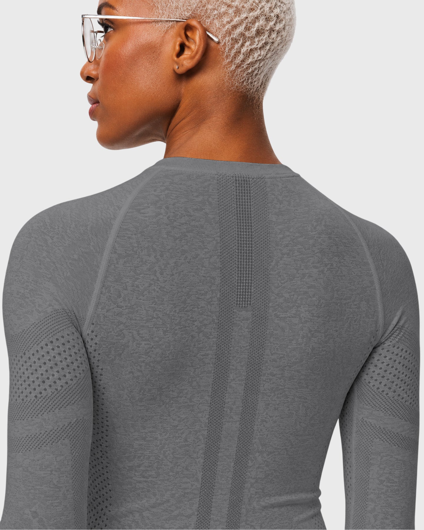 Women's Seamless Long-sleeve Underscrub Heather Gray