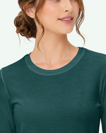 Women's Supersoft Long-Sleeve Underscrub Midnight Green
