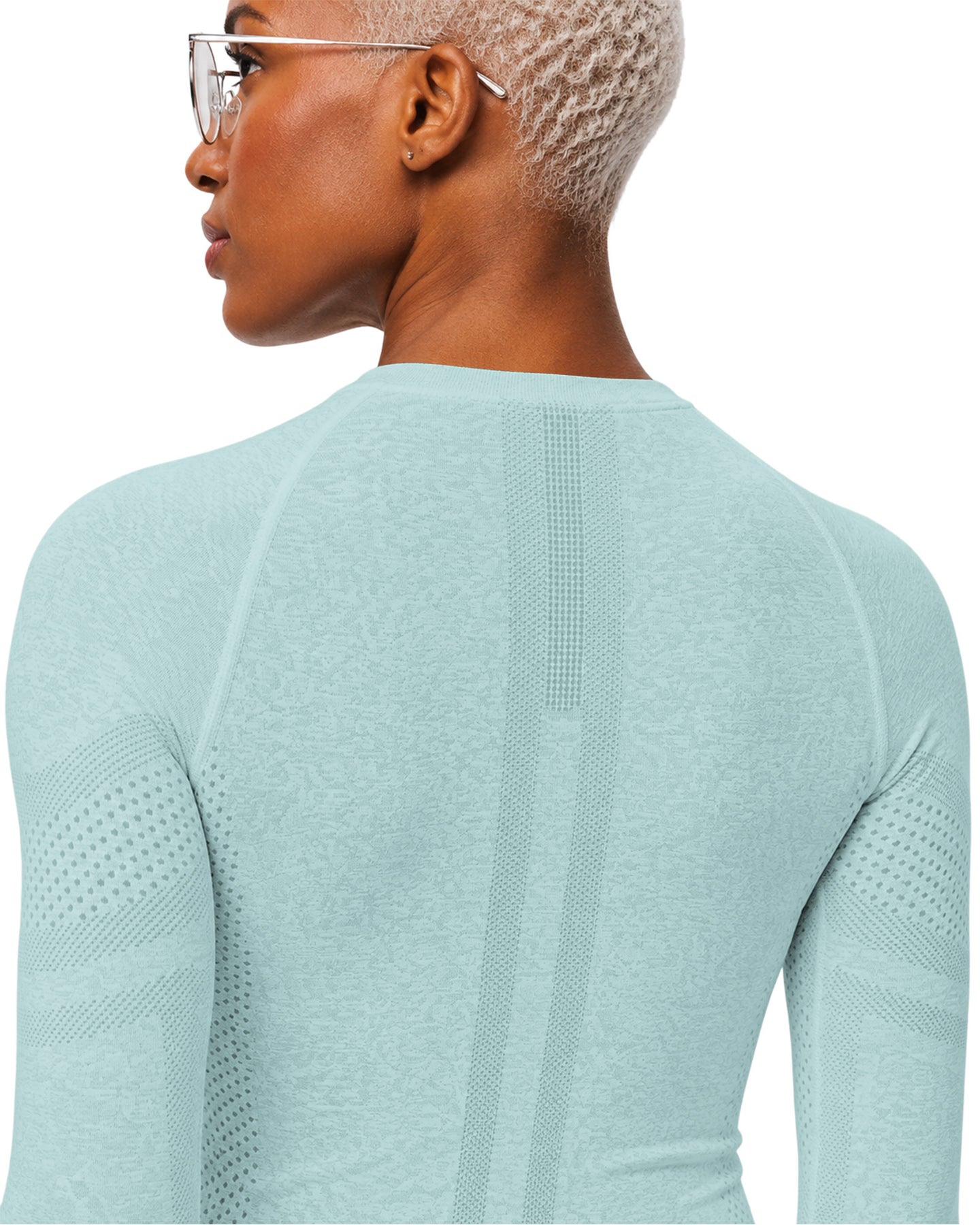 Women's Seamless Long-sleeve Underscrub Sky Blue