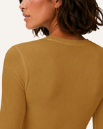 Women's Ribbed Long-Sleeve Underscrub Cider