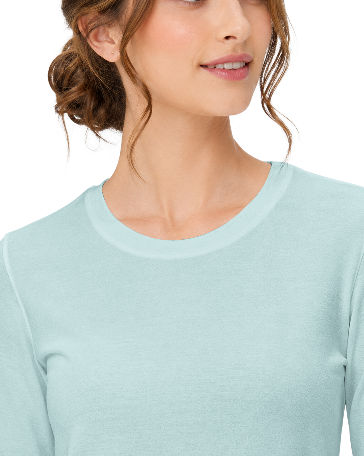 Women's Supersoft Long-Sleeve Underscrub Sky Blue