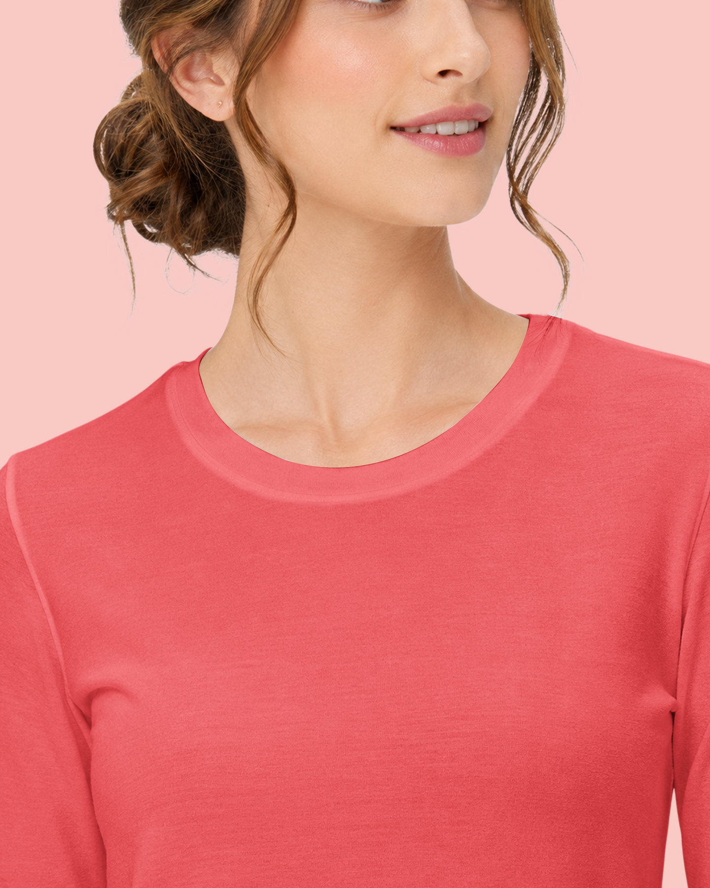 Women's Supersoft Long-Sleeve Underscrub Coral