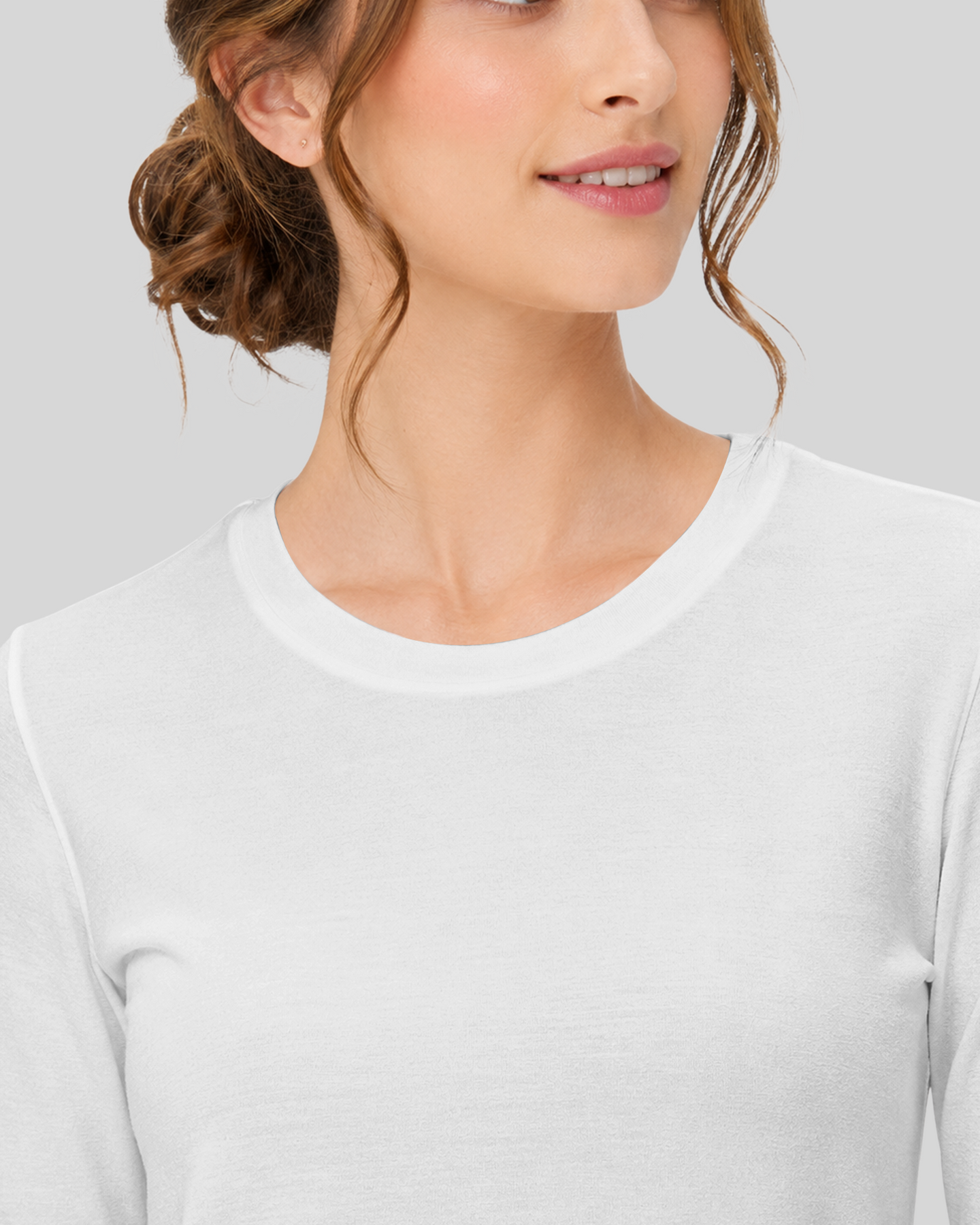 Women's Supersoft Long-Sleeve Underscrub White