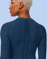 Women's Seamless Long-sleeve Underscrub Ocean