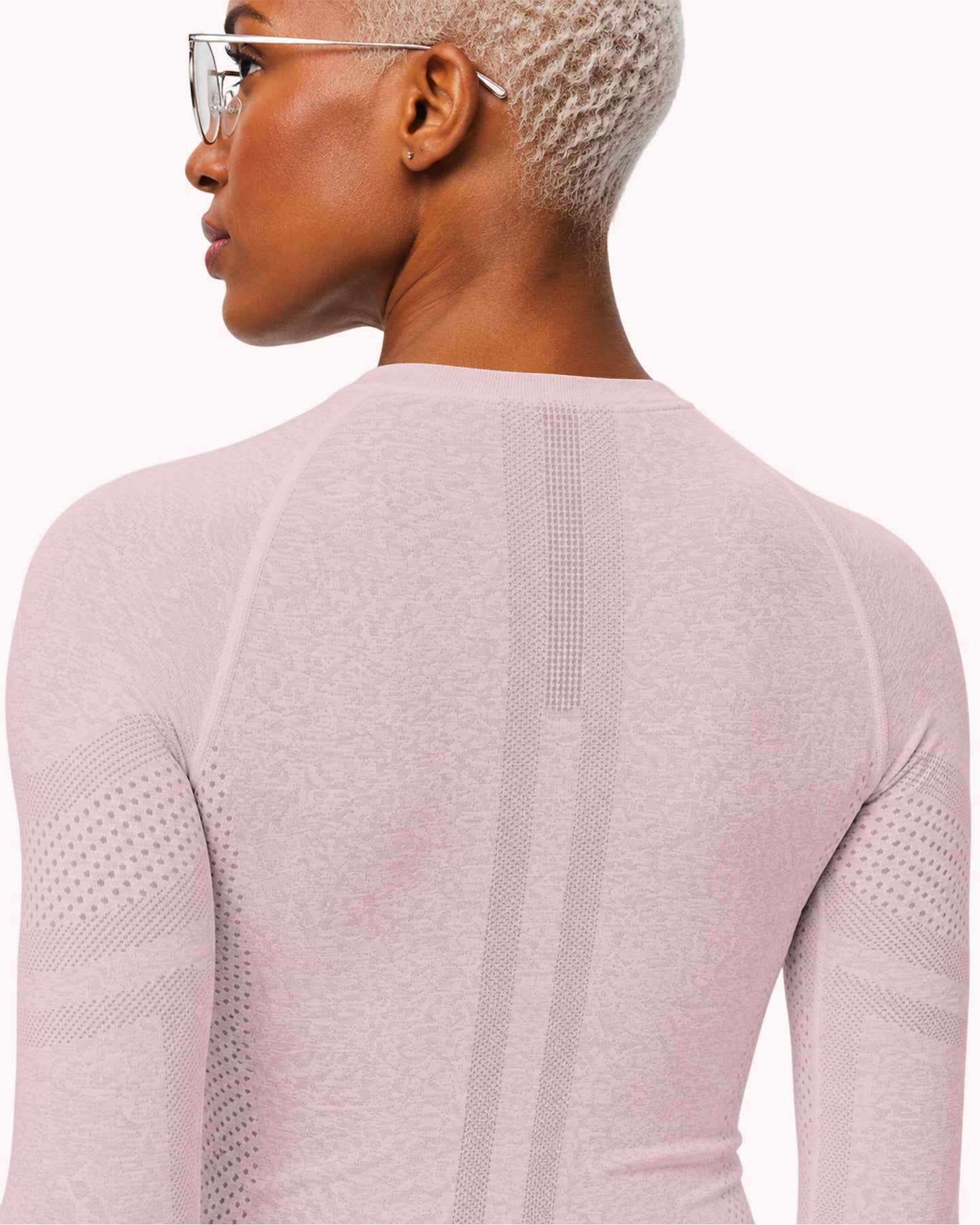 Women's Seamless Long-sleeve Underscrub Rose Quartz