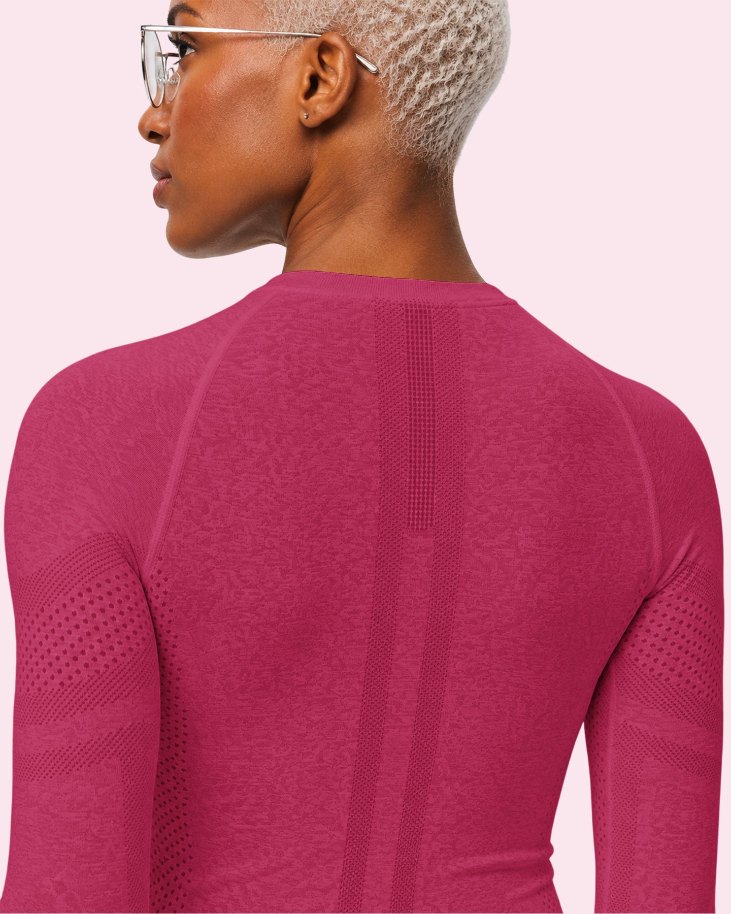 Women's Seamless Long-sleeve Underscrub Wild Berry