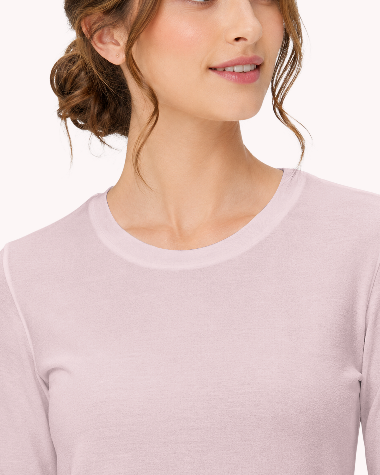 Women's Supersoft Long-Sleeve Underscrub Rose Quartz