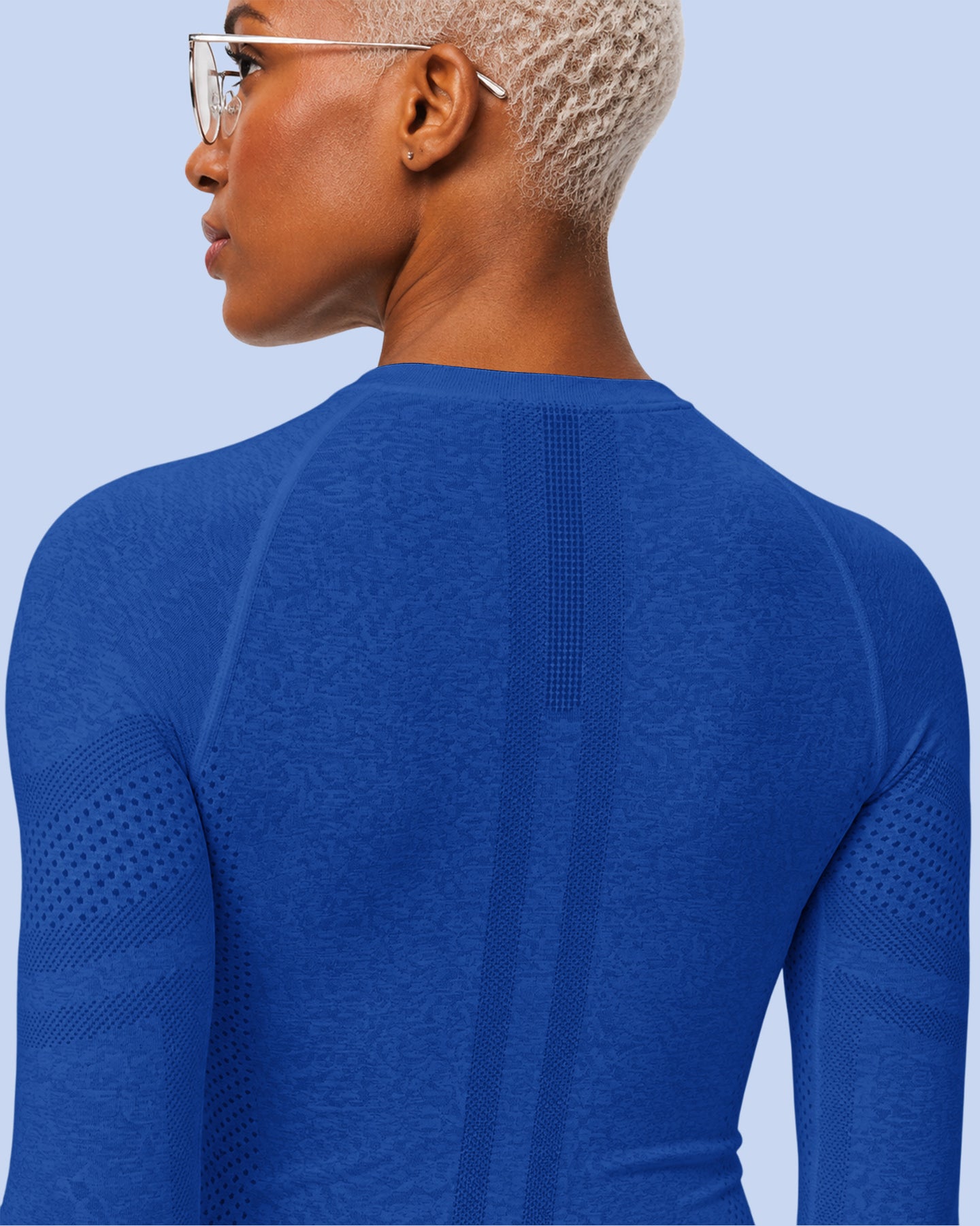 Women's Seamless Long-sleeve Underscrub Royal Blue