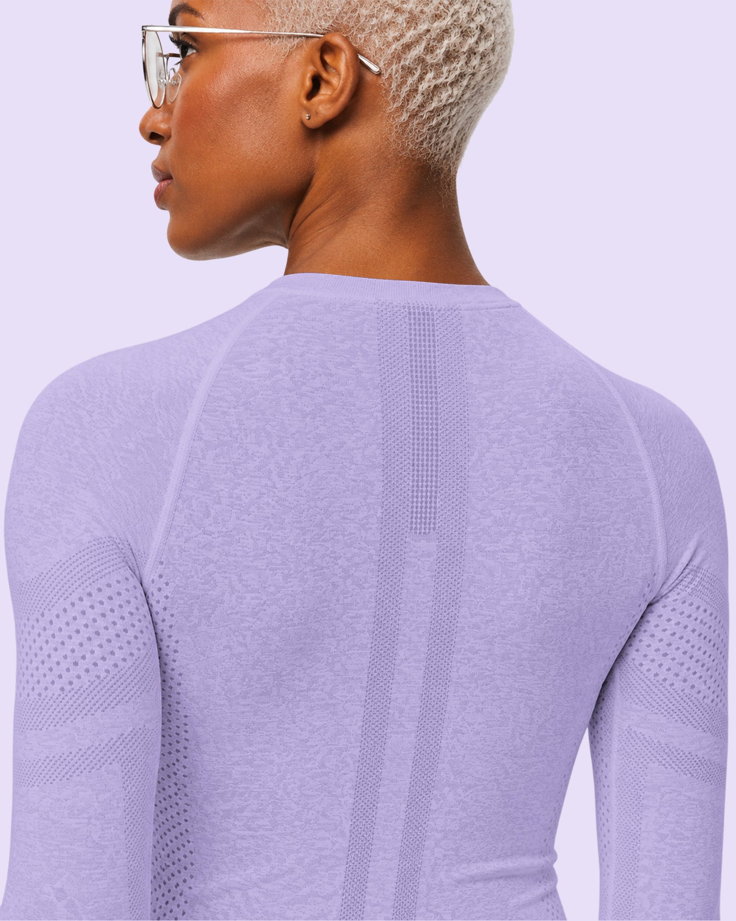 Women's Seamless Long-sleeve Underscrub Lavender
