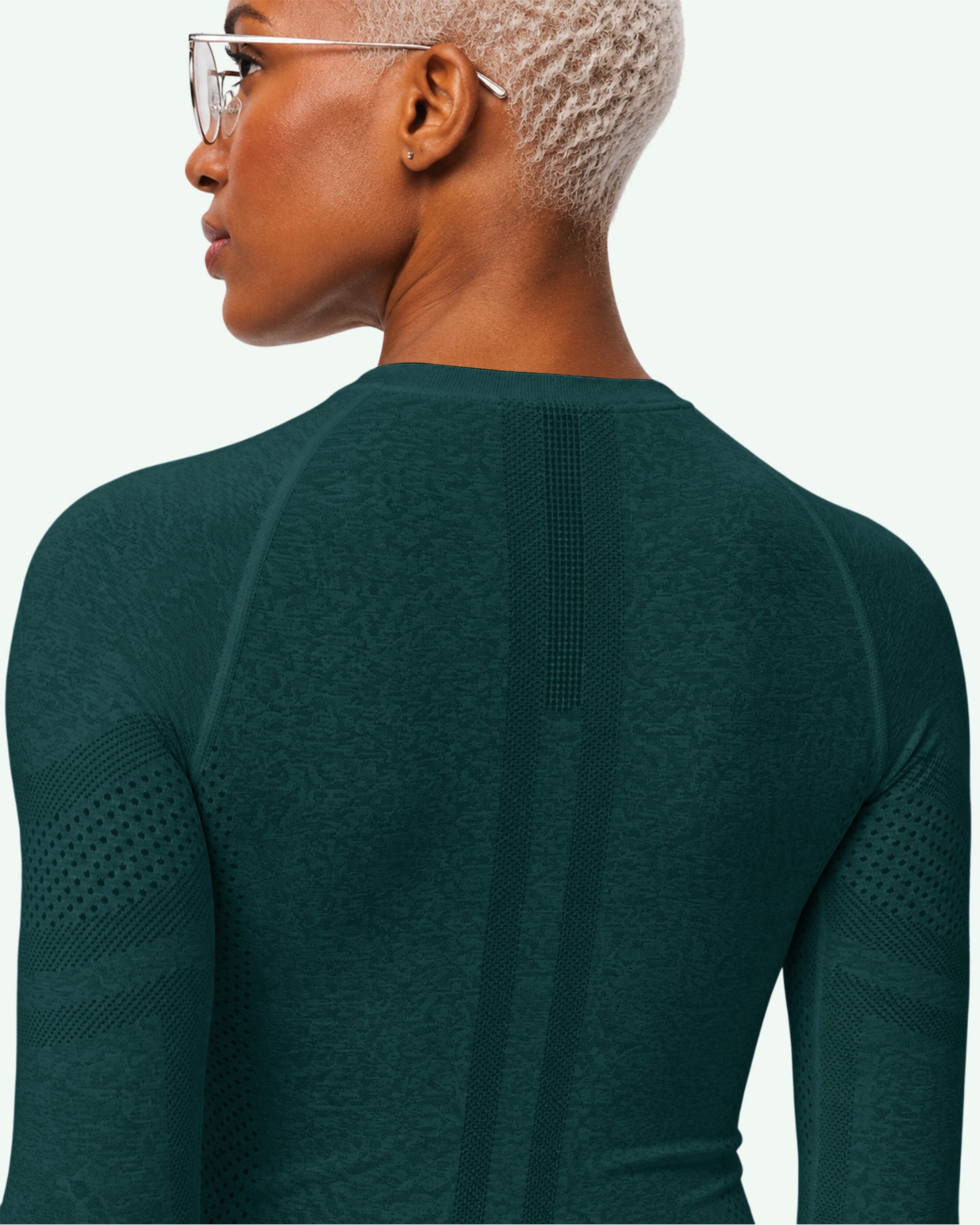 Women's Seamless Long-sleeve Underscrub Midnight Green