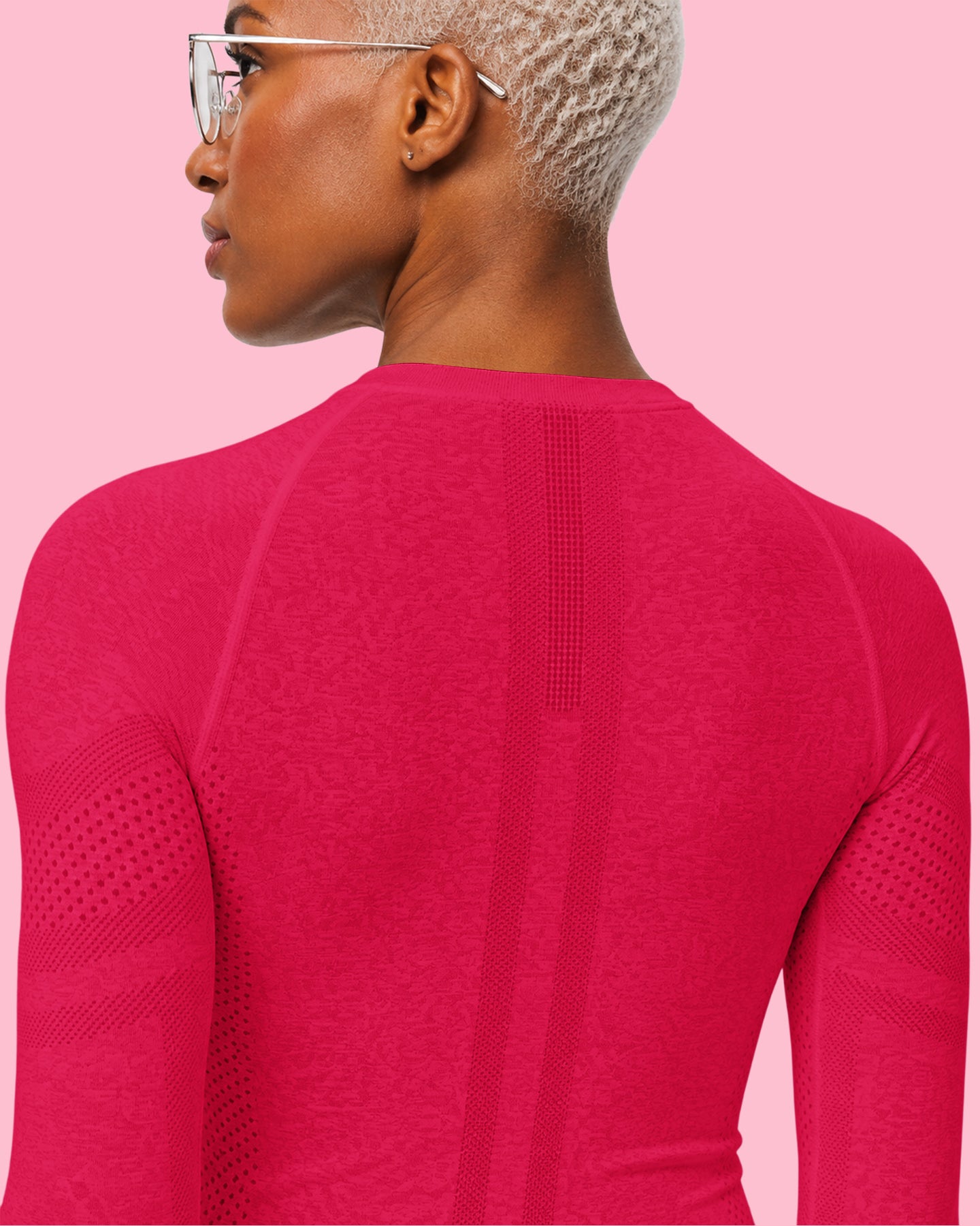 Women's Seamless Long-sleeve Underscrub Sangria