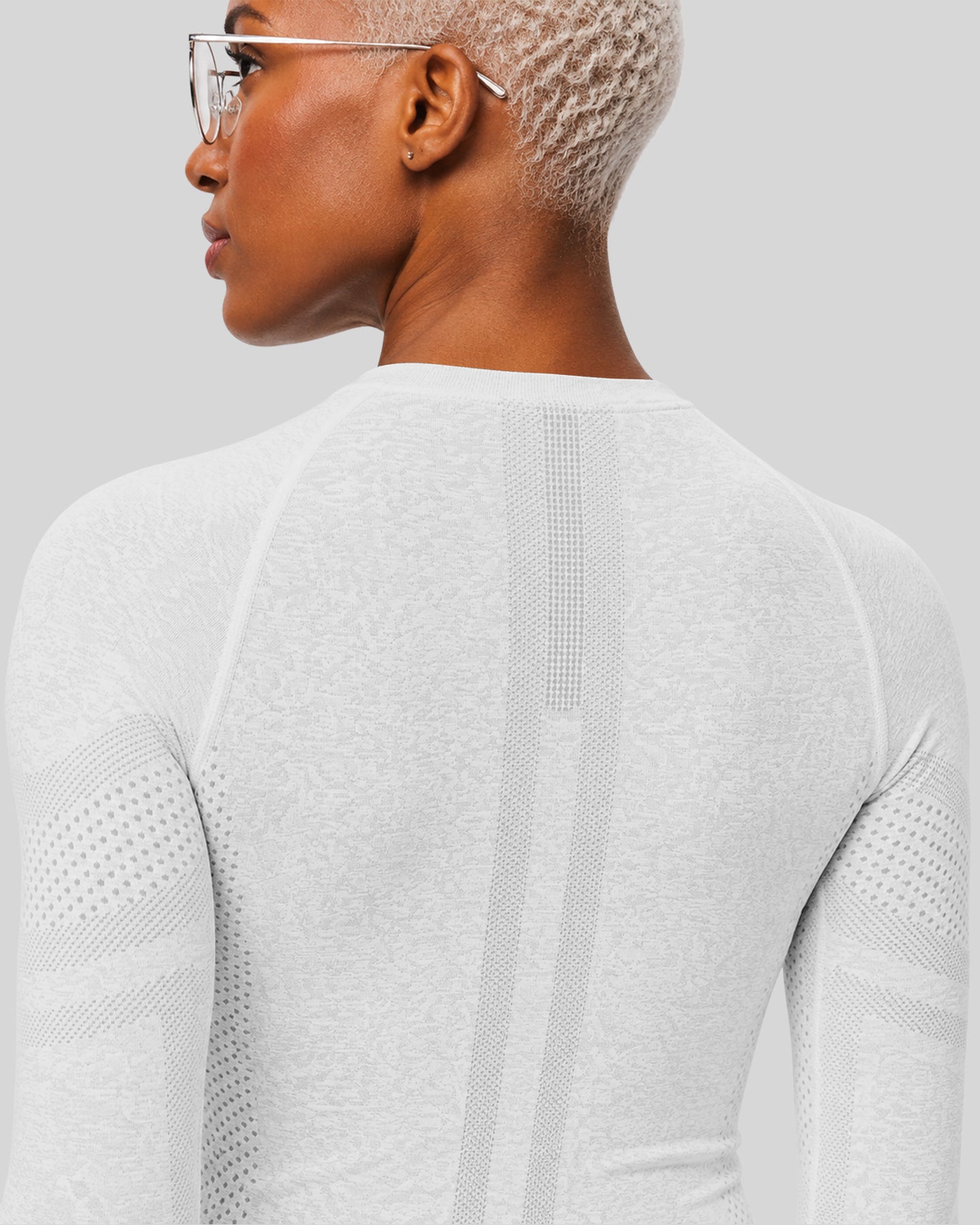 Women's Seamless Long-sleeve Underscrub White