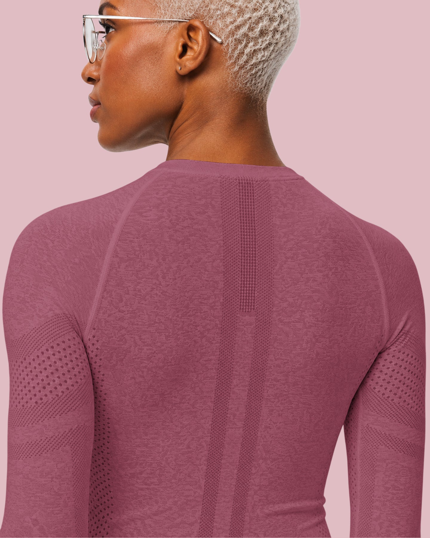 Women's Seamless Long-sleeve Underscrub Mauve