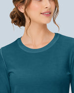 Women's Supersoft Long-Sleeve Underscrub Caribbean Blue