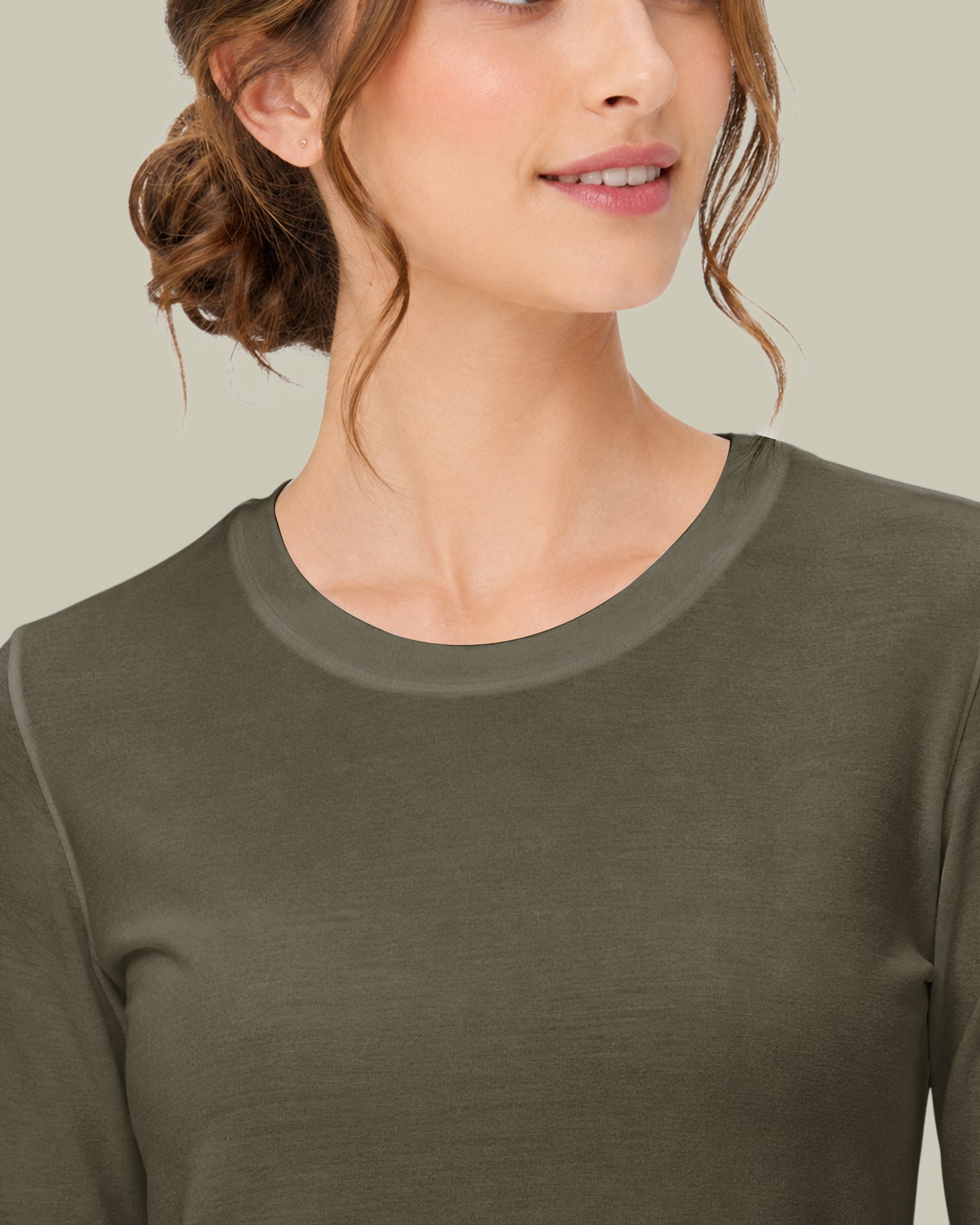 Women's Supersoft Long-Sleeve Underscrub Olive