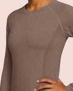 Women's Seamless Long-sleeve Underscrub Mocha