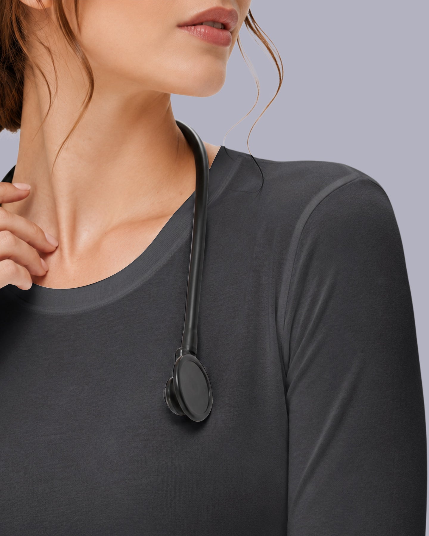 Women's Supersoft Long-Sleeve Underscrub Pewter