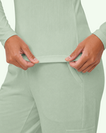 Women's Ribbed Long-Sleeve Underscrub Mint