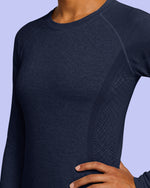 Women's Seamless Long-sleeve Underscrub Navy