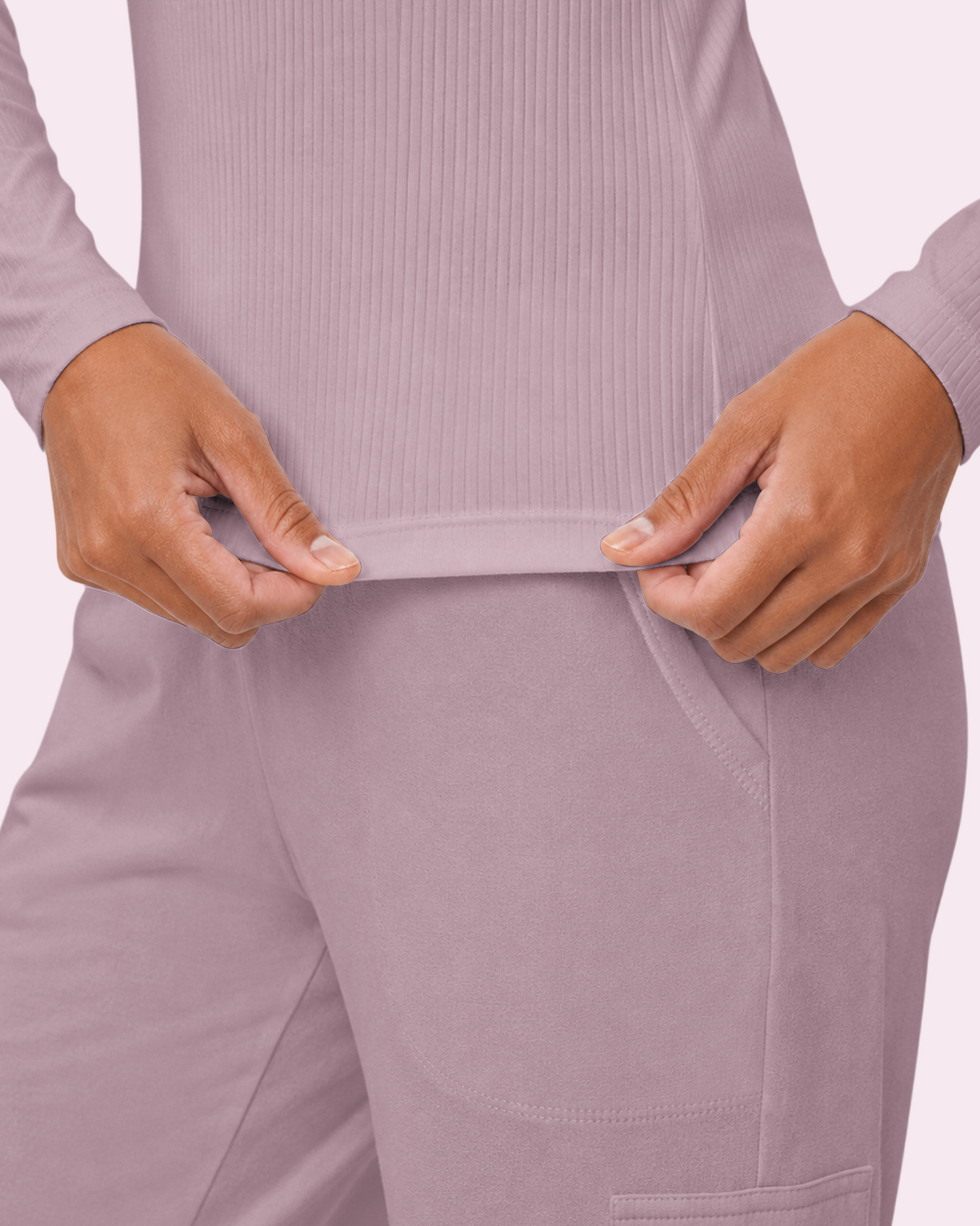 Women's Ribbed Long-Sleeve Underscrub Blossom