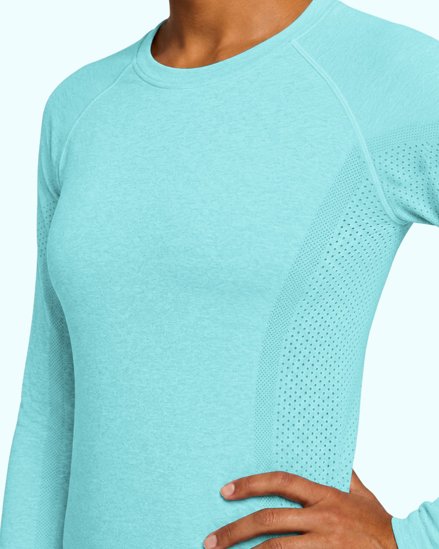 Women's Seamless Long-sleeve Underscrub Surf