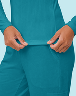 Women's Ribbed Long-Sleeve Underscrub Marina