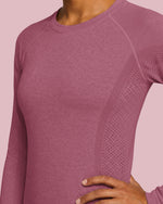 Women's Seamless Long-sleeve Underscrub Mauve