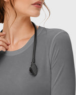 Women's Supersoft Long-Sleeve Underscrub Heather Gray