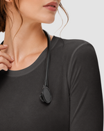 Women's Supersoft Long-Sleeve Underscrub Charcoal